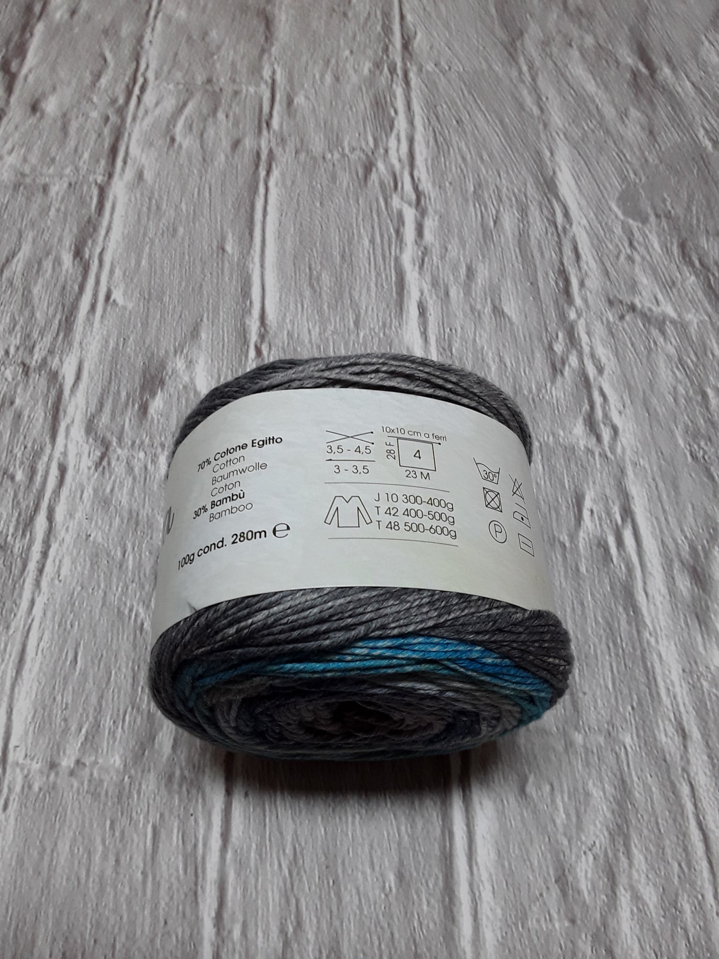 BORA BORA MONDIAL 70%COTONE 30%BAMBU' GOMITOLI DA 100 GR PER 280 METRI