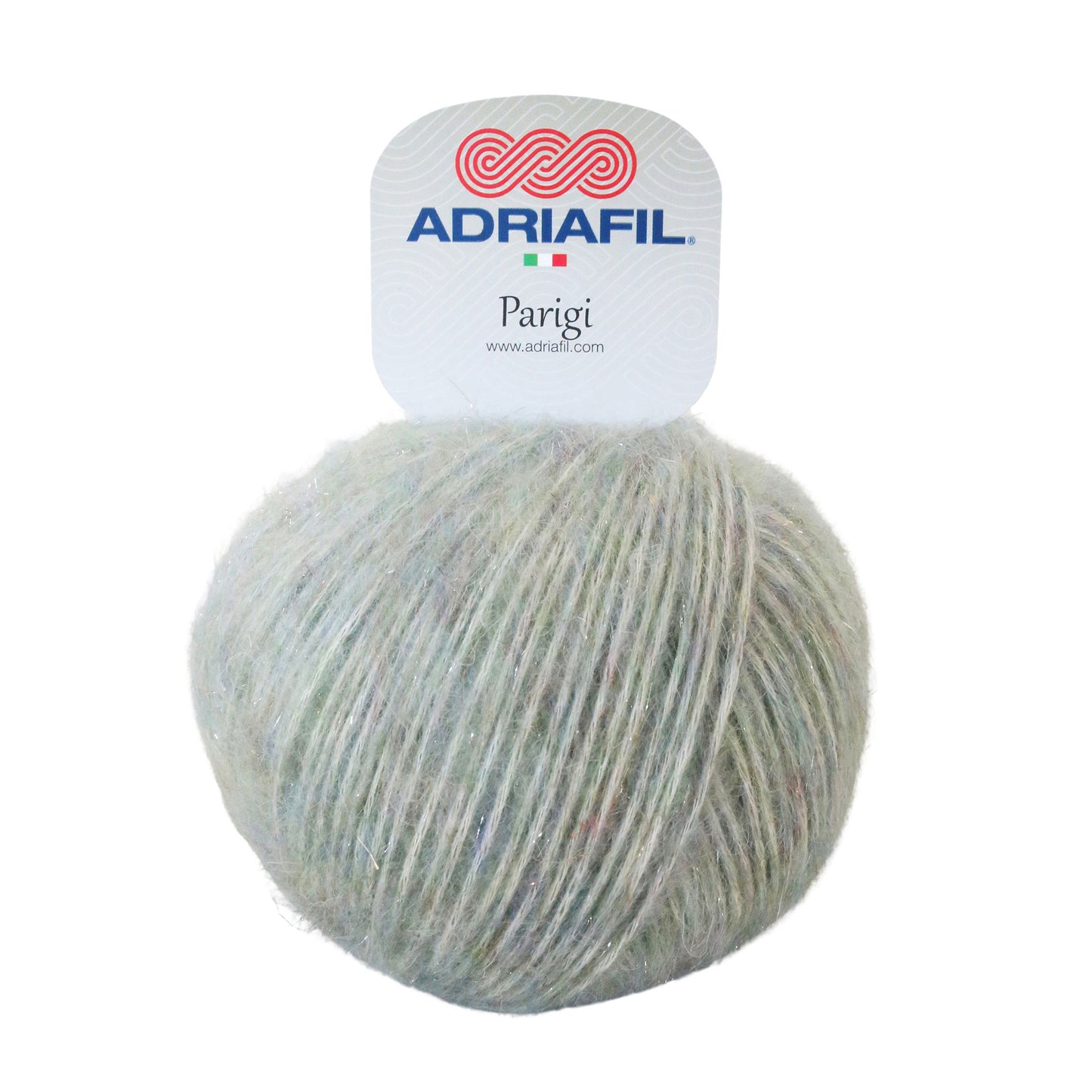 PARIGI ADRIAFIL Mix di fibre naturali dal leggero tocco lurex 54% cotone, 19% alpaca, 19% lana merino extrafine, 7% viscosa e 1% poliestere, un mix di fibre naturali e pregiate.