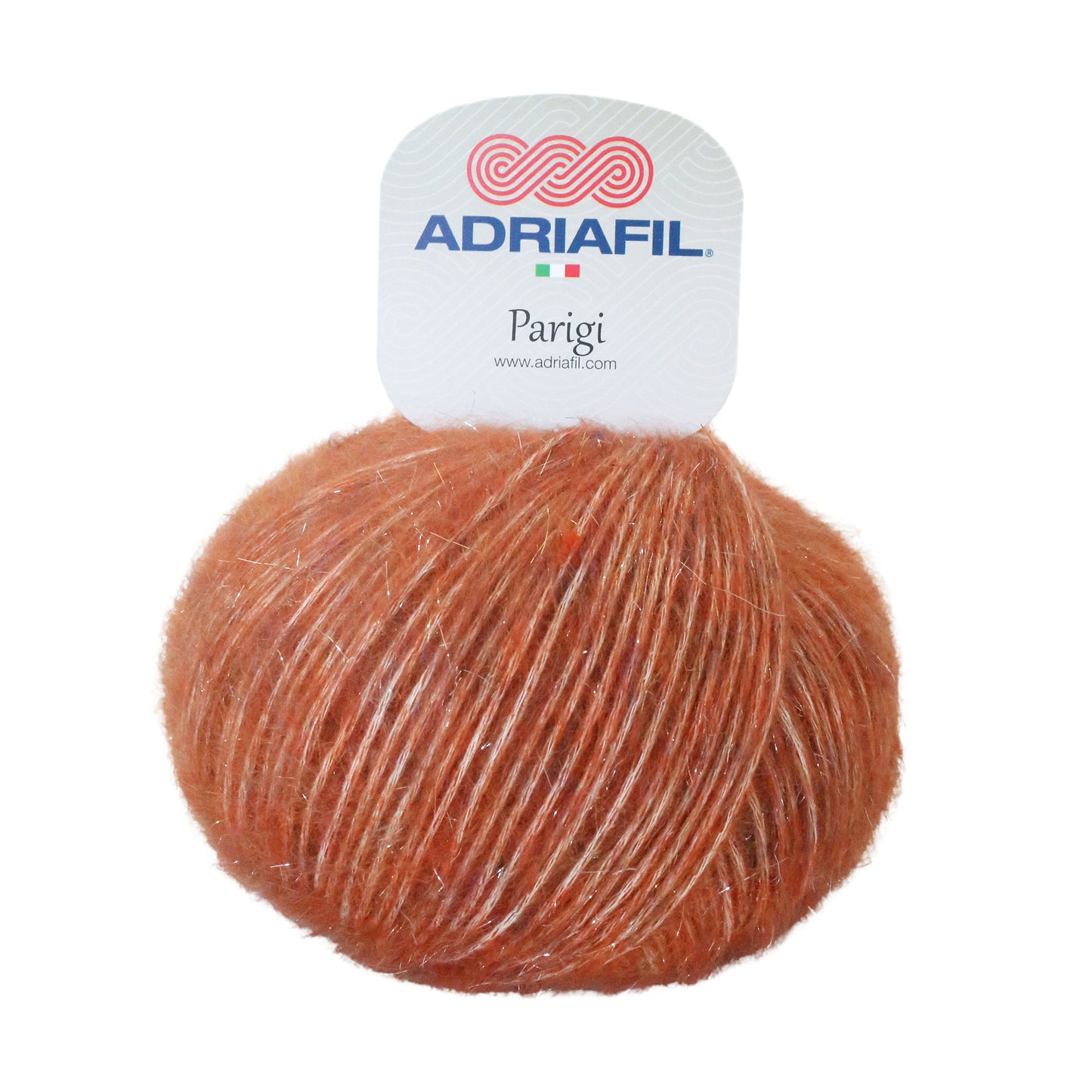 PARIGI ADRIAFIL Mix di fibre naturali dal leggero tocco lurex 54% cotone, 19% alpaca, 19% lana merino extrafine, 7% viscosa e 1% poliestere, un mix di fibre naturali e pregiate.