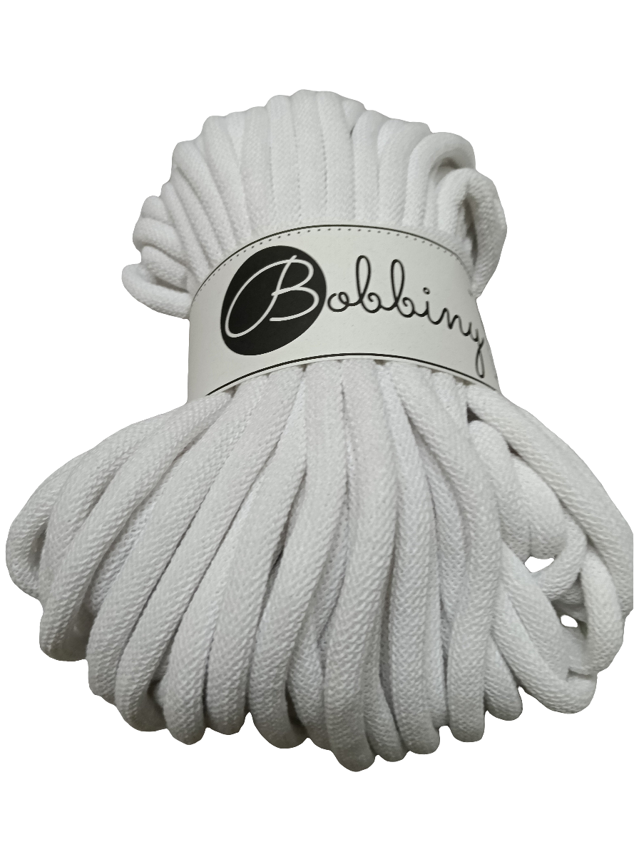 BOBBINY JUMBO FILATO IN CORDA DA 9 MM PER 30 METRI PER BORSE, CESTE, TAPPETI,FASCIATOI E CULLE PER BAMBINI