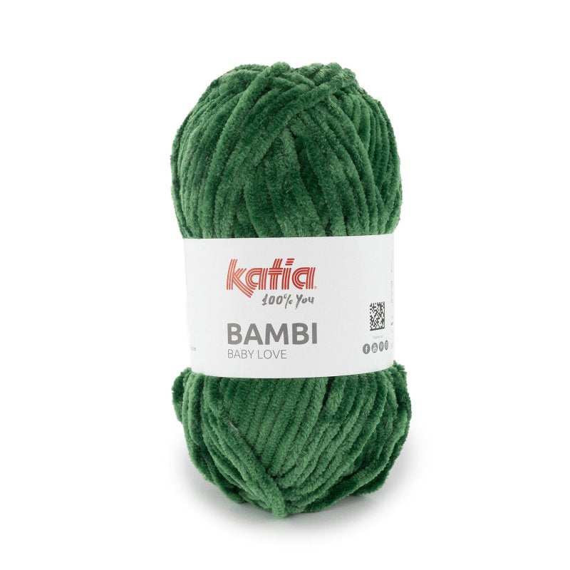 BAMBI MORBIDA CINIGLIA KATIA GOMITOLO DA 100 GR PER 120 METRI SI LAVORA CON FERRI UNCINETTO 6