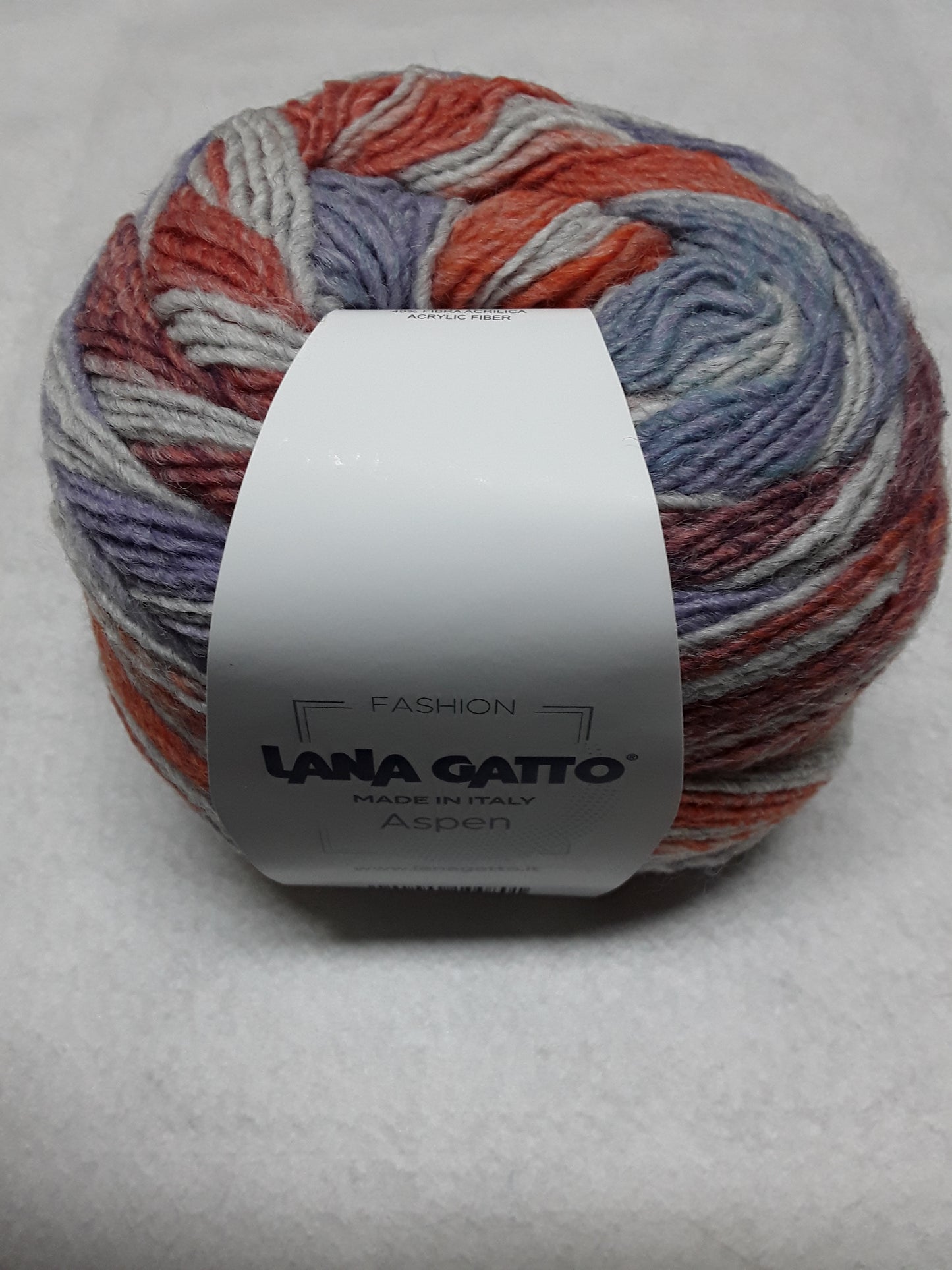 ASPEN LANA GATTO 51% LANA VERGINE E 49% ACRILICA GR 100 METRI 350 SI LAVORA CON FERRI UNCINETTO 4,5