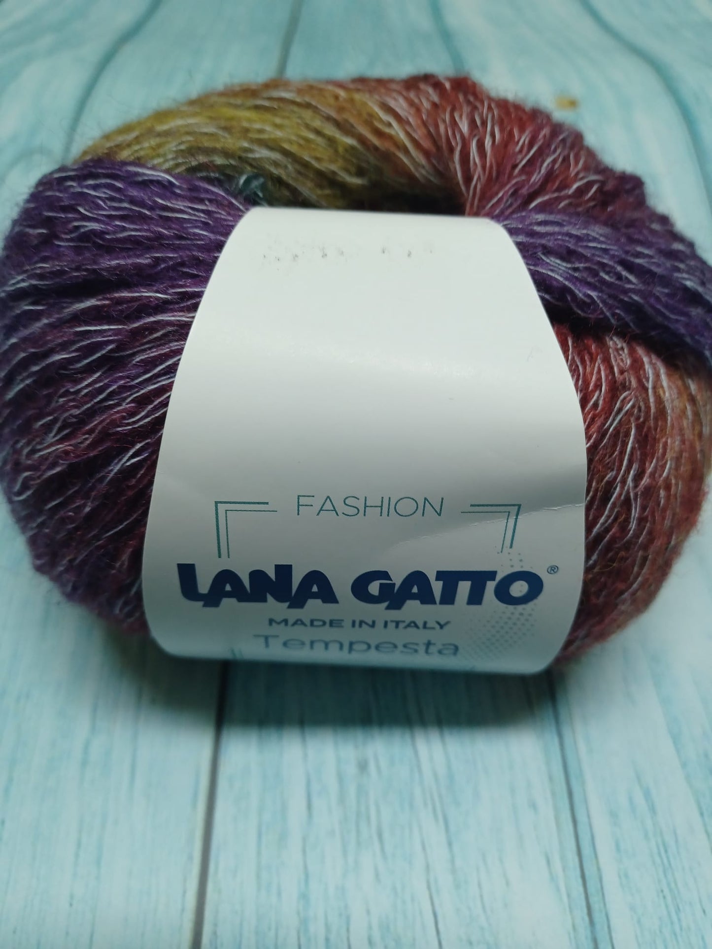 TEMPESTA LANA GATTO 50 GR METRI 100 LANA 58% COTONE 42% FERRI 5