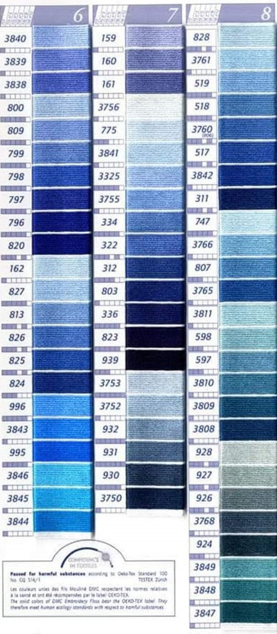 COTONE DA RICAMO DMC 6-7-8