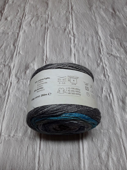 BORA BORA MONDIAL 70%COTONE 30%BAMBU' GOMITOLI DA 100 GR PER 280 METRI