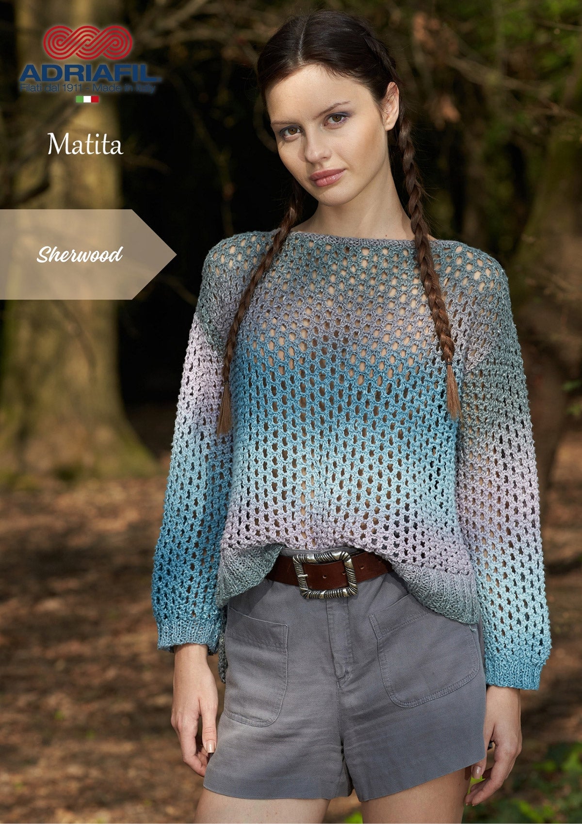 Promo Matita Adriafil Cotone e Canapa (100g) ,Gomitolo Sfumato 100% Naturale