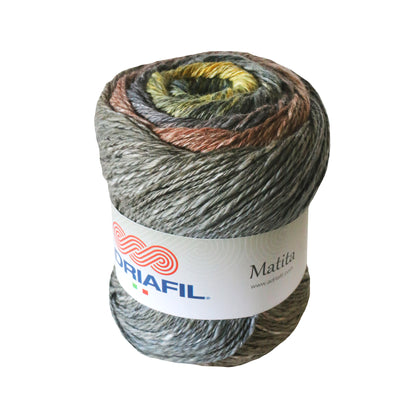 Promo Matita Adriafil Cotone e Canapa (100g) ,Gomitolo Sfumato 100% Naturale
