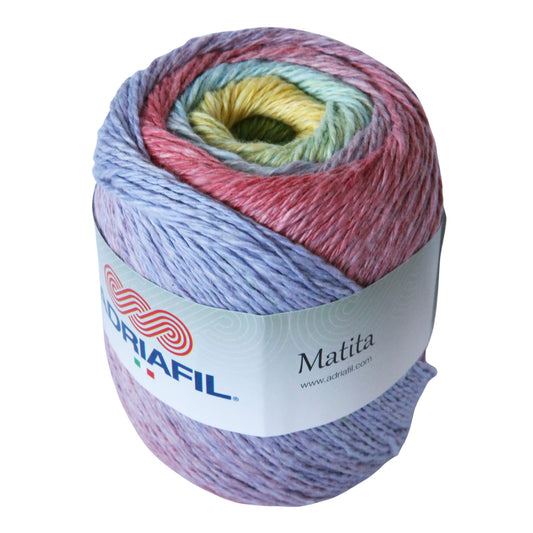 Filato Matita Adriafil Cotone e Canapa (100g) | Gomitolo Sfumato 100% Naturale | Merceria Flavia