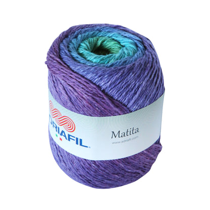 Promo Matita Adriafil Cotone e Canapa (100g) ,Gomitolo Sfumato 100% Naturale