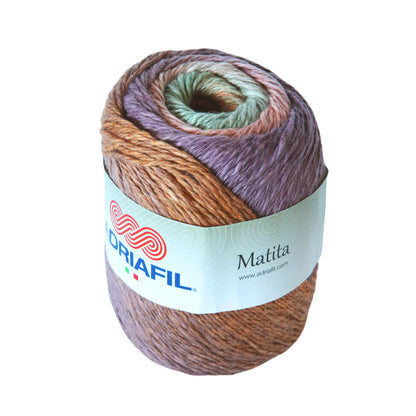 Promo Matita Adriafil Cotone e Canapa (100g) ,Gomitolo Sfumato 100% Naturale