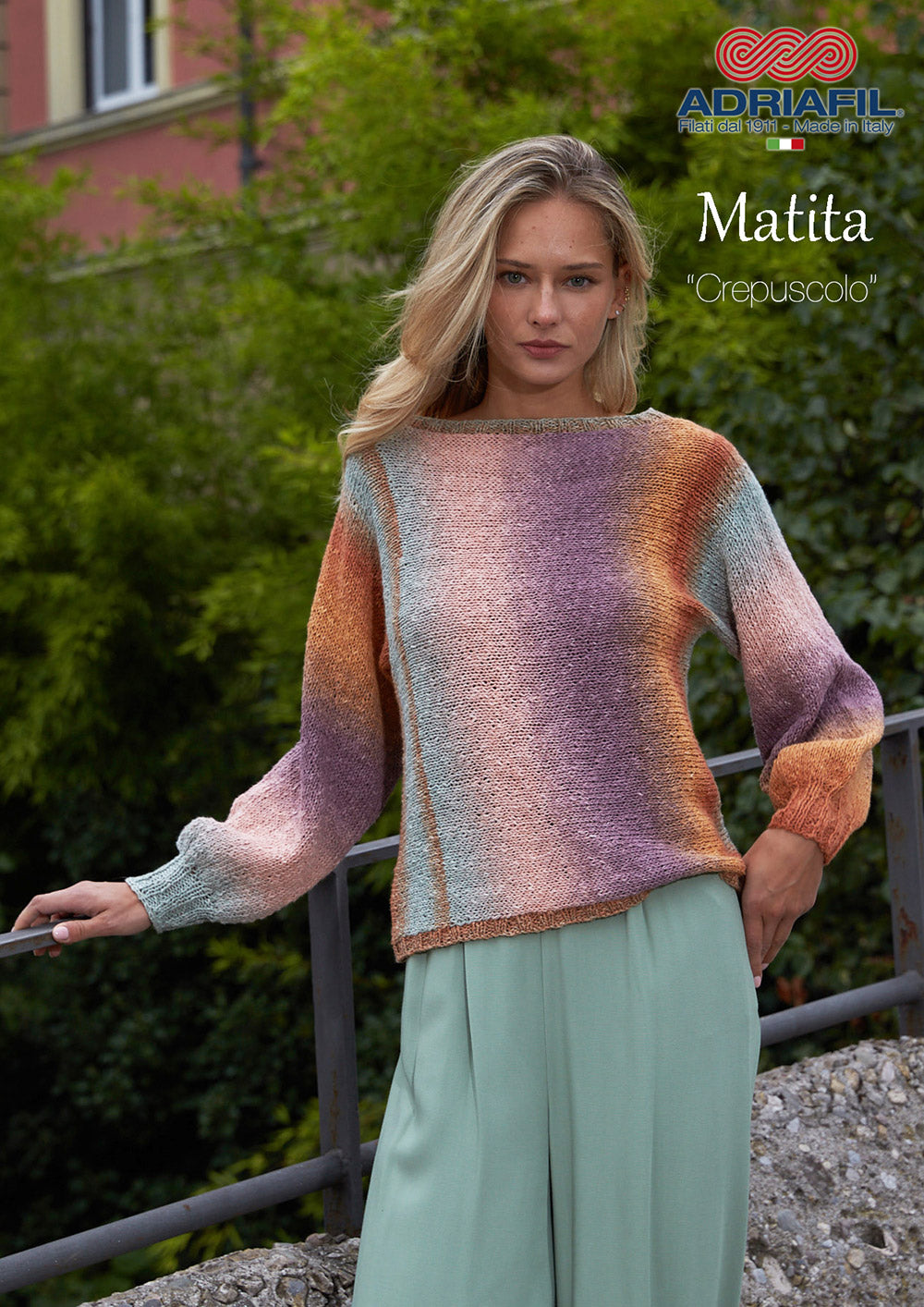 Promo Matita Adriafil Cotone e Canapa (100g) ,Gomitolo Sfumato 100% Naturale