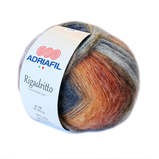 RIGADRITTO FILATO MULTICOLOR AUTORIGANTE GARZATO - 100 GR  270 M