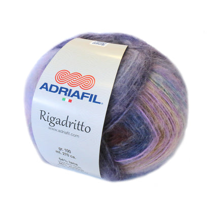 RIGADRITTO FILATO MULTICOLOR AUTORIGANTE GARZATO - 100 GR  270 M