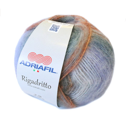 RIGADRITTO FILATO MULTICOLOR AUTORIGANTE GARZATO - 100 GR  270 M