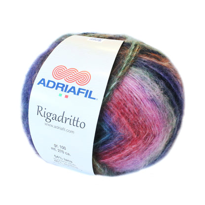 RIGADRITTO FILATO MULTICOLOR AUTORIGANTE GARZATO - 100 GR  270 M