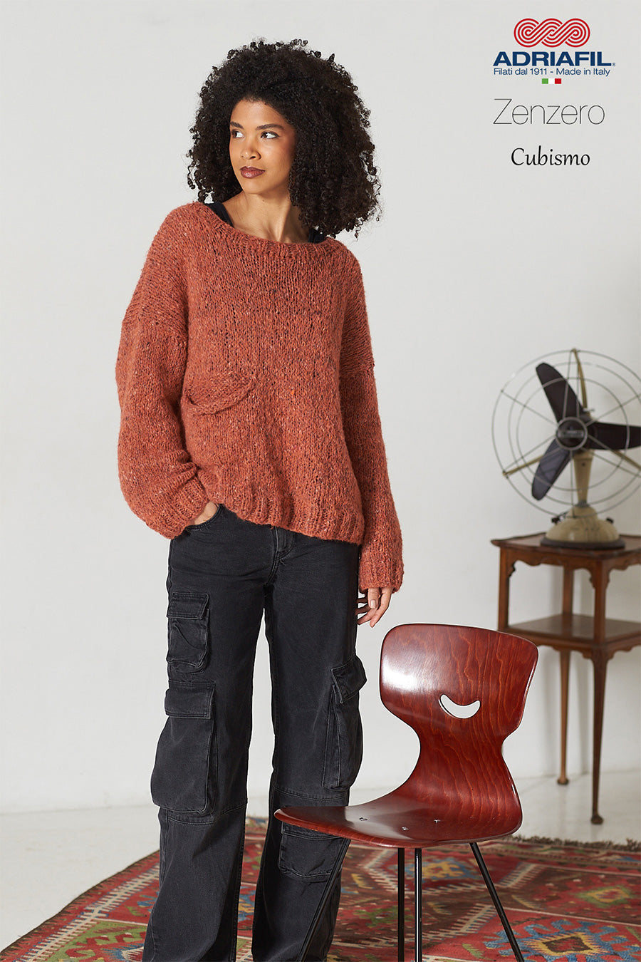 Filato Zenzero Adriafil – Effetto Tweed Moderno e Soffice