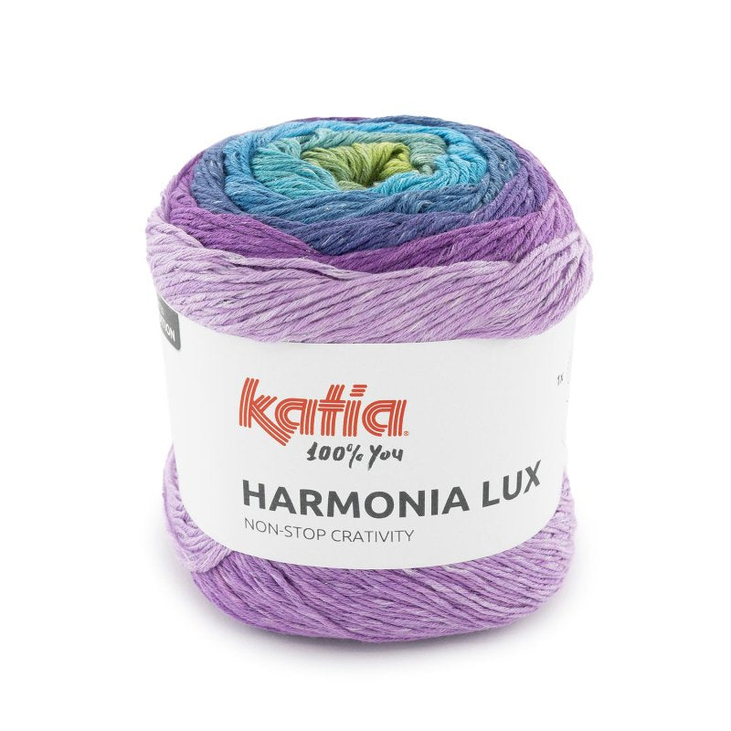 HARMONIA LUX KATIA GOMITOLO DA 150 GR PER 475 METRI FERRI/UNCINETTO 3,5/3
