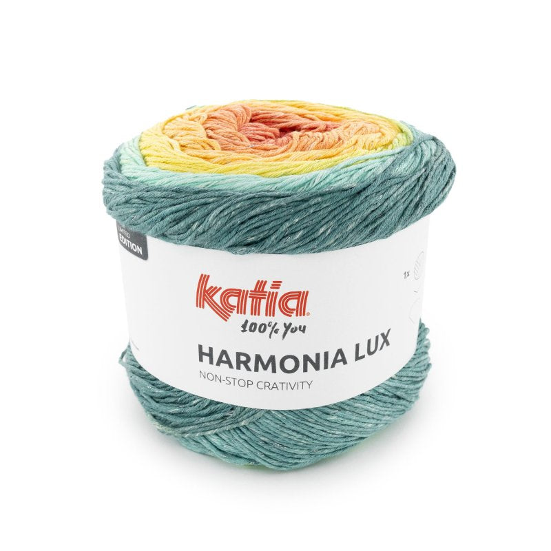 HARMONIA LUX KATIA GOMITOLO DA 150 GR PER 475 METRI FERRI/UNCINETTO 3,5/3
