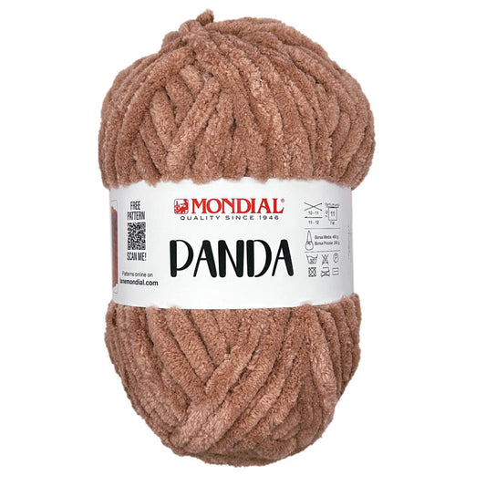 Panda filato in Ciniglia della Mondial gomitolone da 200 gr per 80 metri in morbida microfibra