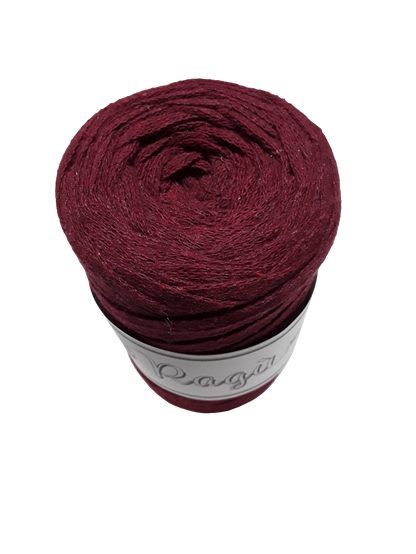 FETTUCCIA PIATTA DA 8 MM. RAGU' PER BORSE UNCINETTO GR.250 E METRI 70 80%COTONE RICICLATO E 20% POLIESTERE