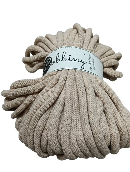 BOBBINY JUMBO FILATO IN CORDA DA 9 MM PER 30 METRI  PER BORSE, CESTE, TAPPETI,FASCIATOI E CULLE PER BAMBINI