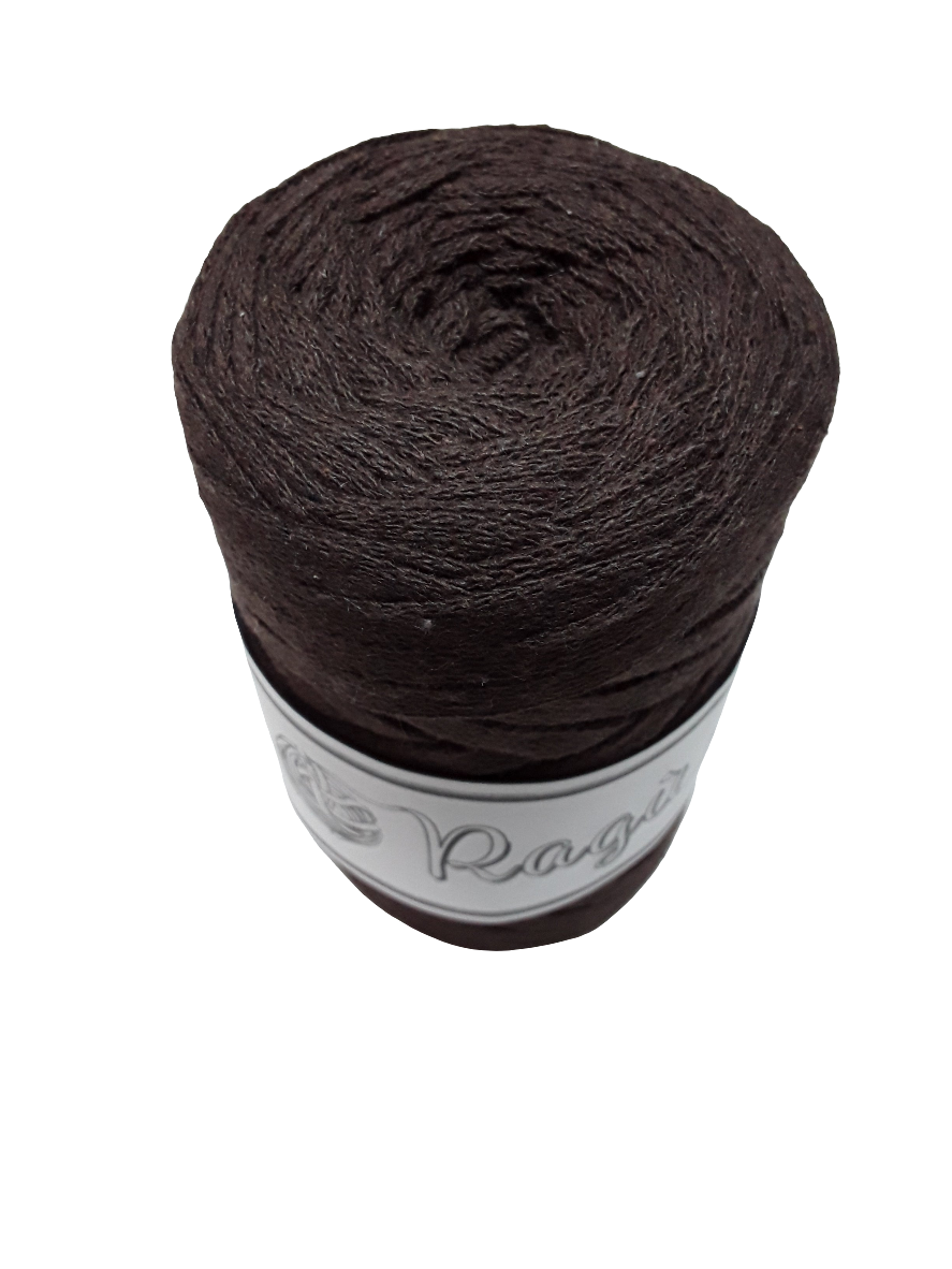 FETTUCCIA PIATTA DA 8 MM. RAGU' PER BORSE UNCINETTO GR.250 E METRI 70 80%COTONE RICICLATO E 20% POLIESTERE