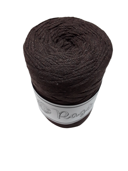 FETTUCCIA PIATTA DA 8 MM. RAGU' PER BORSE UNCINETTO GR.250 E METRI 70 80%COTONE RICICLATO E 20% POLIESTERE