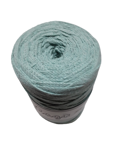 FETTUCCIA PIATTA DA 8 MM. RAGU' PER BORSE UNCINETTO GR.250 E METRI 70 80%COTONE RICICLATO E 20% POLIESTERE