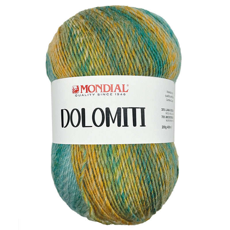 LANA DOLOMITI MONDIAL gomitoli da 200 gr per 400 metri 70% microfibra 30 % lana