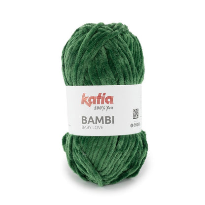 BAMBI MORBIDA CINIGLIA KATIA GOMITOLO DA 100 GR PER 120 METRI SI LAVORA CON FERRI UNCINETTO 6