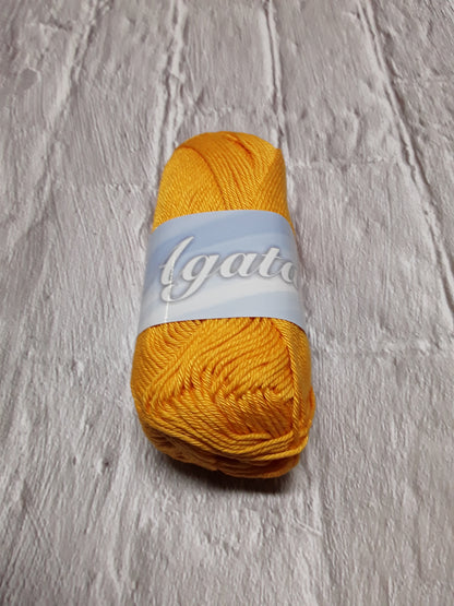 COTONE AGATA 50 GR PER 102 METRI COTONE GASATO MERCERIZZATO 100%