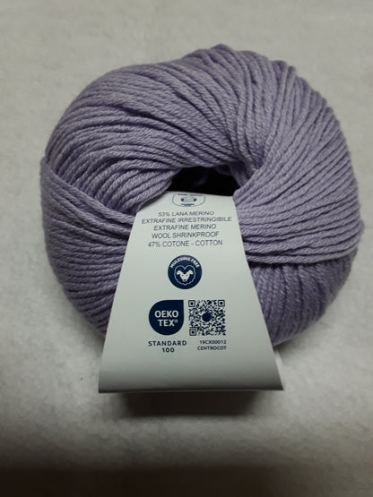 MERINOCOT  LANA GATTO 53% LANA MERINO EXTRAFINE, 47% COTONE GR 50 METRI 125