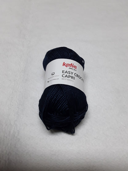 EASY CROCHET CAPRI KATIA 50 GR METRI 85 SI LAVORA CON UNCINETTO 4,5/5 E FERRI 4 /4,5