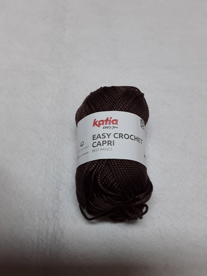 EASY CROCHET CAPRI KATIA 50 GR METRI 85 SI LAVORA CON UNCINETTO 4,5/5 E FERRI 4 /4,5