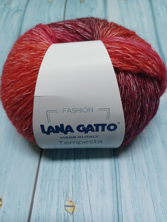 TEMPESTA LANA GATTO 50 GR METRI 100 LANA 58% COTONE 42% FERRI 5
