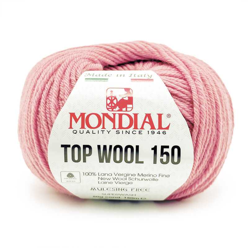 Filato Top Wool 150 Mondial – Gomitolo 100% Lana Vergine Irrestringibile