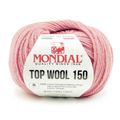 Filato Top Wool 150 Mondial – Gomitolo 100% Lana Vergine Irrestringibile