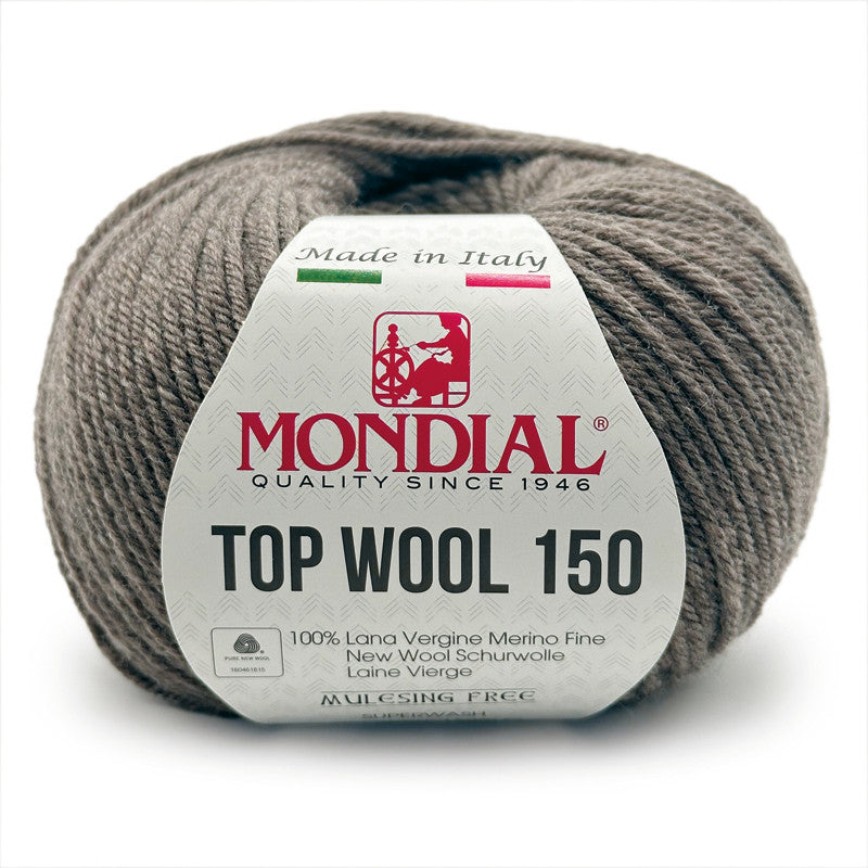 Filato Top Wool 150 Mondial – Gomitolo 100% Lana Vergine Irrestringibile
