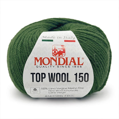 Filato Top Wool 150 Mondial – Gomitolo 100% Lana Vergine Irrestringibile