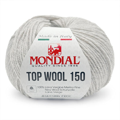 Filato Top Wool 150 Mondial – Gomitolo 100% Lana Vergine Irrestringibile