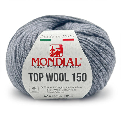 Filato Top Wool 150 Mondial – Gomitolo 100% Lana Vergine Irrestringibile