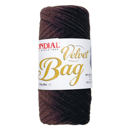 Filato Velvet Bag Lane Mondial - Fettuccia Tubolare in Velluto per Borse all'Uncinetto (200g)