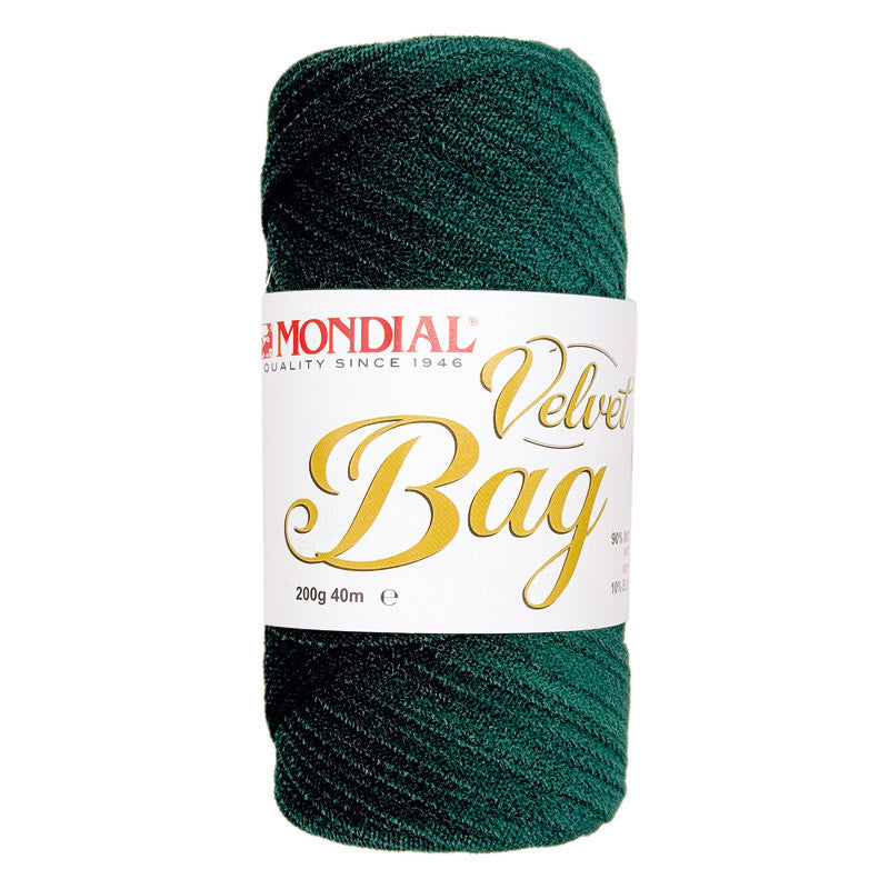 Filato Velvet Bag Lane Mondial - Fettuccia Tubolare in Velluto per Borse all'Uncinetto (200g)
