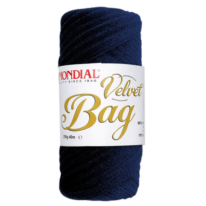 Filato Velvet Bag Lane Mondial - Fettuccia Tubolare in Velluto per Borse all'Uncinetto (200g)
