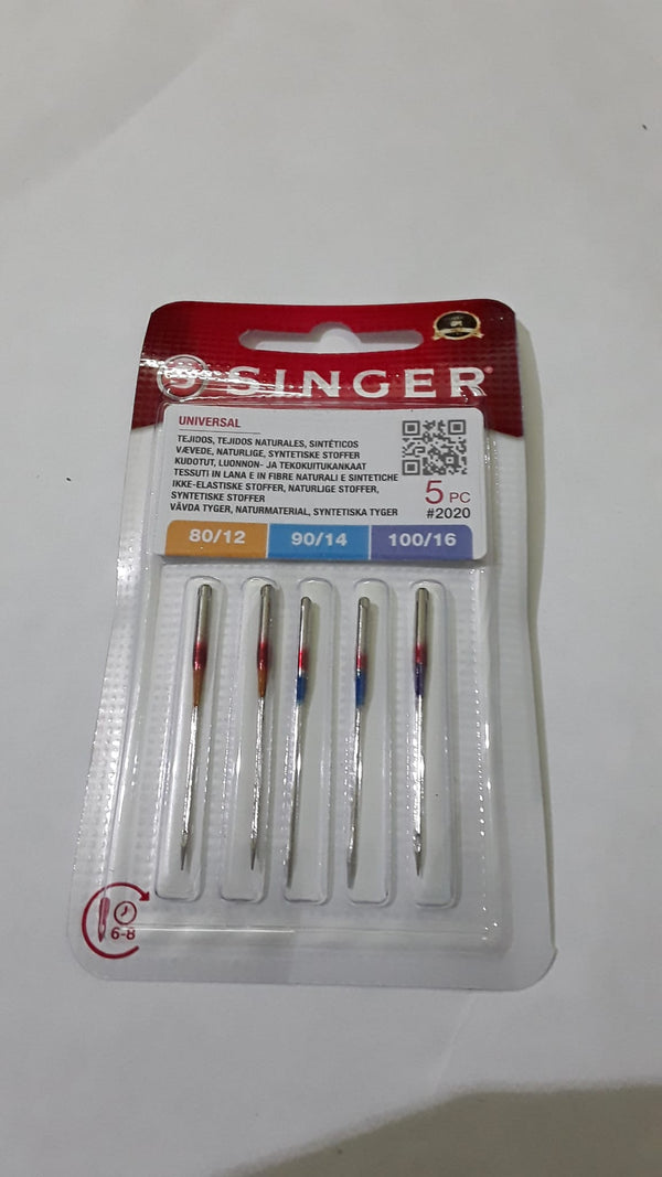 cartina da 5 aghi singer per cucire a macchina universali sistema 130